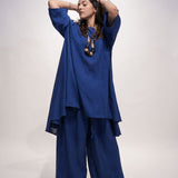 Indigo Serenity Cotton Linen Co-Ord set