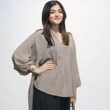 Light Brown Cotton Top