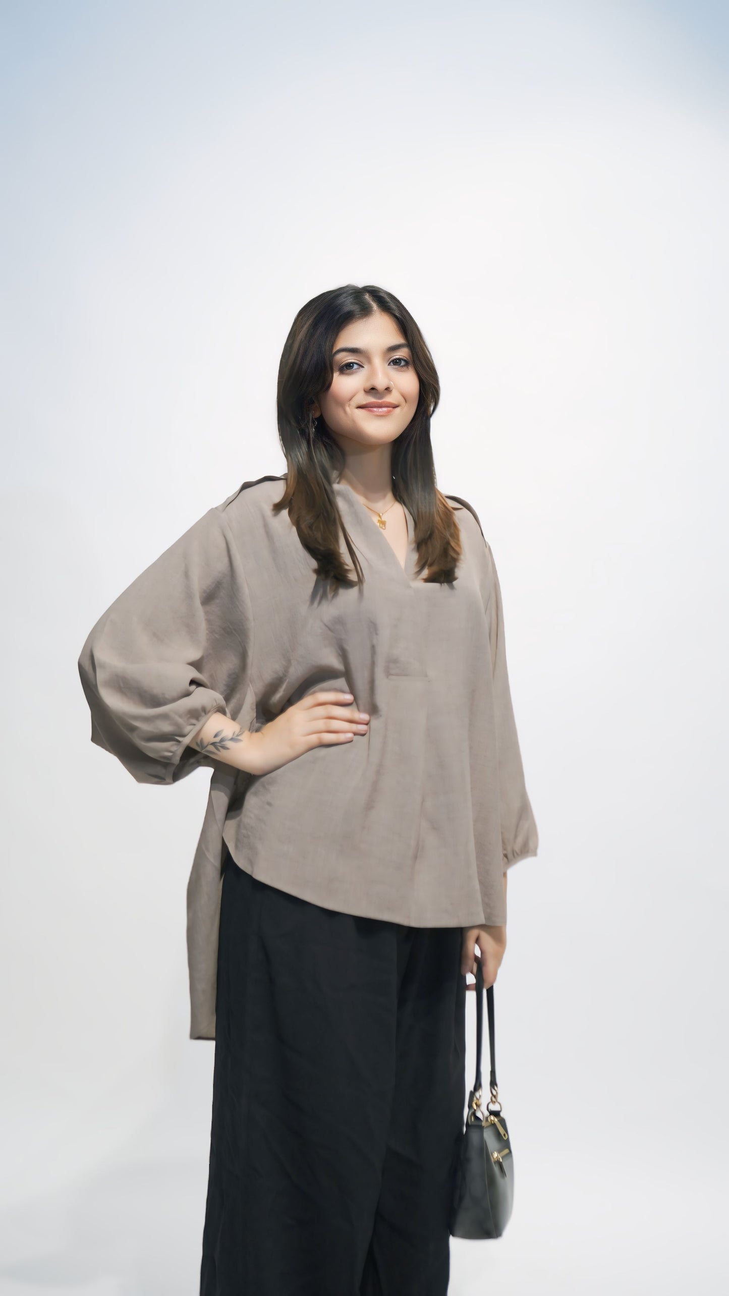 Light Brown Cotton Top