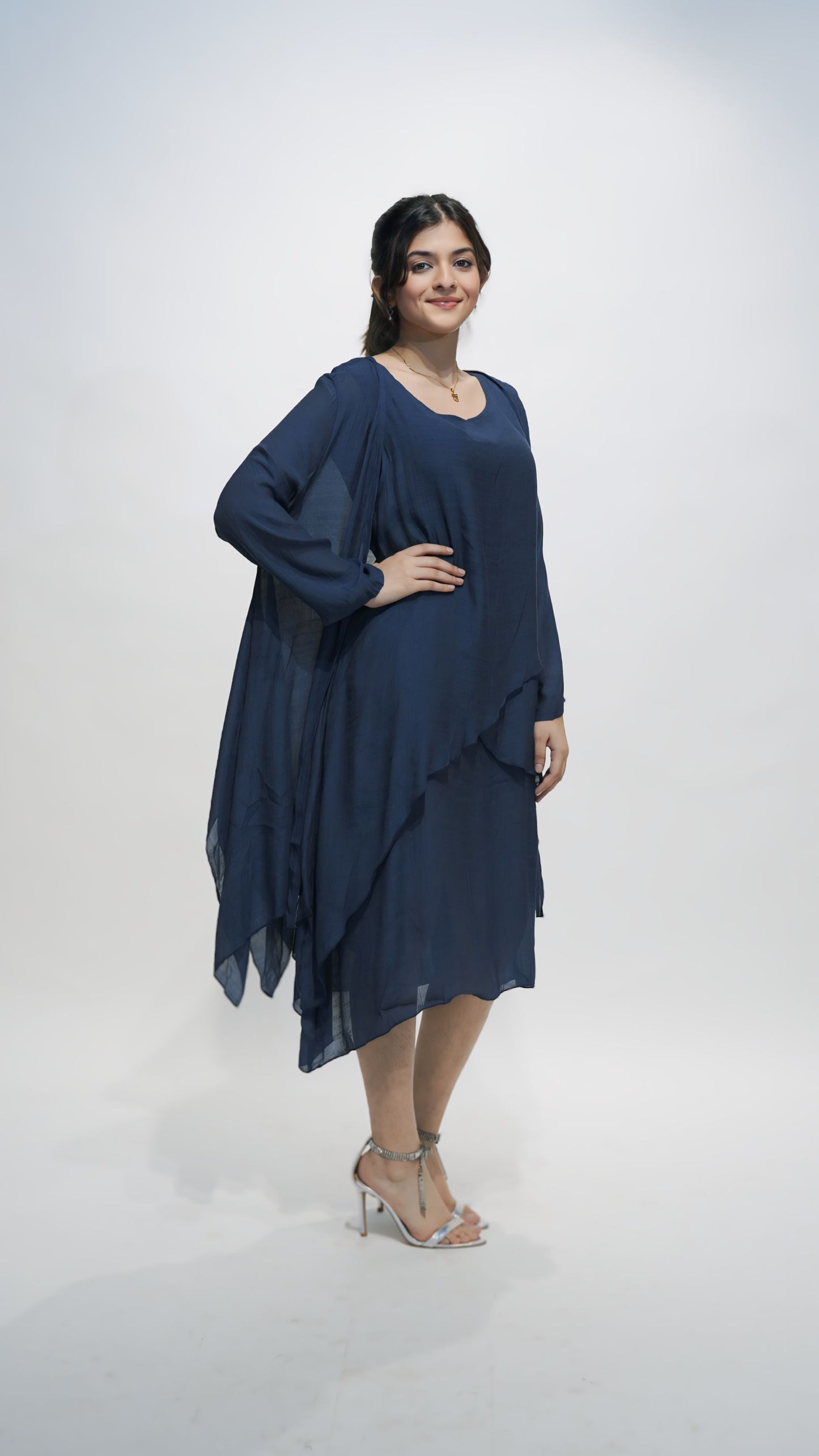 Deep Sea Aura Shrug Dress