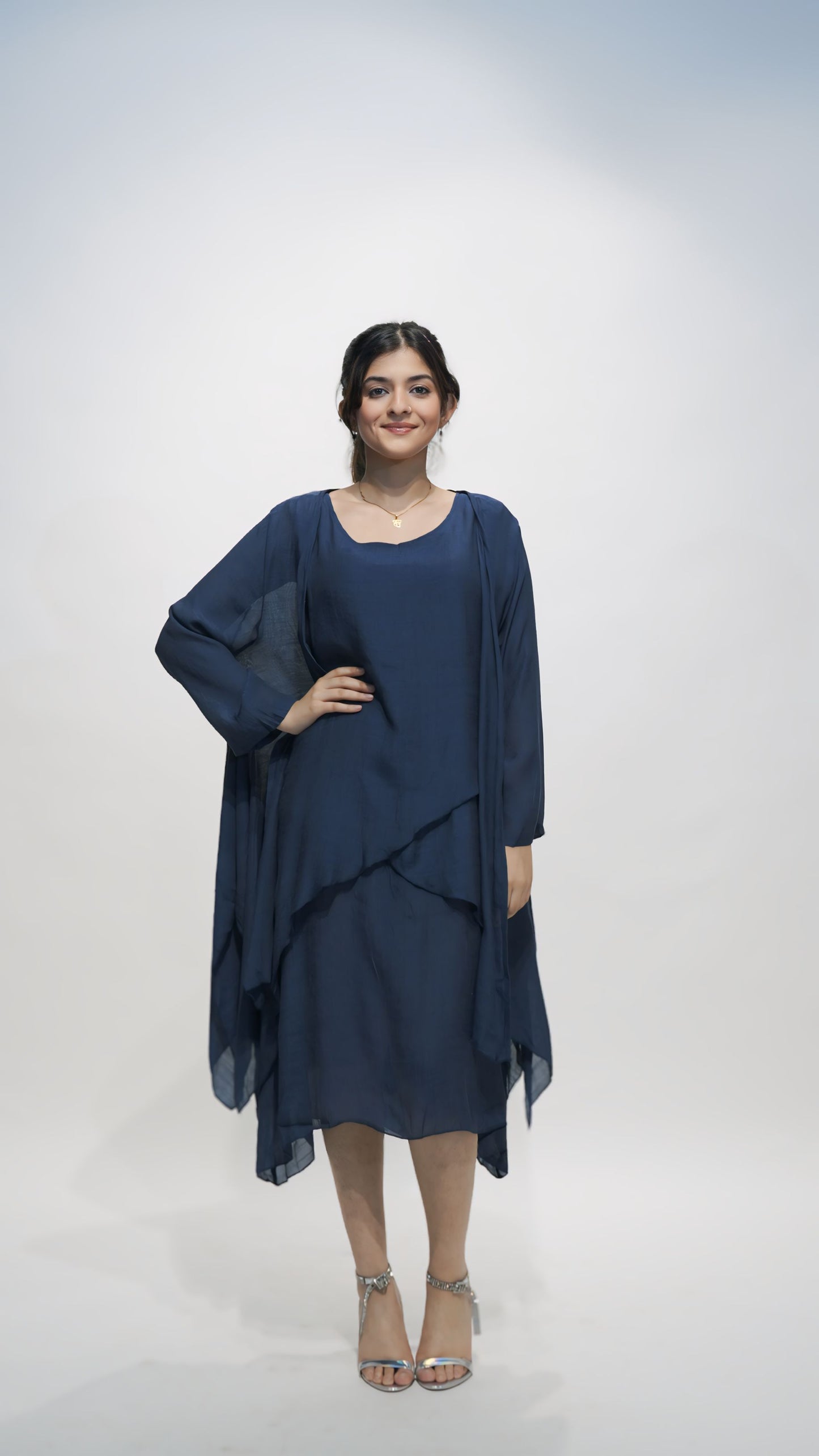 Deep Sea Aura Shrug Dress