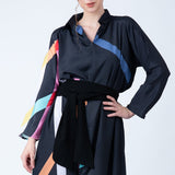 Black Fusion Kaftan Dress