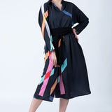 Black Fusion Kaftan Dress