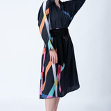 Black Fusion Kaftan Dress