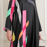 Black Fusion Kaftan Dress