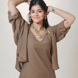 Cocoa Chic Ensemble with Shirt