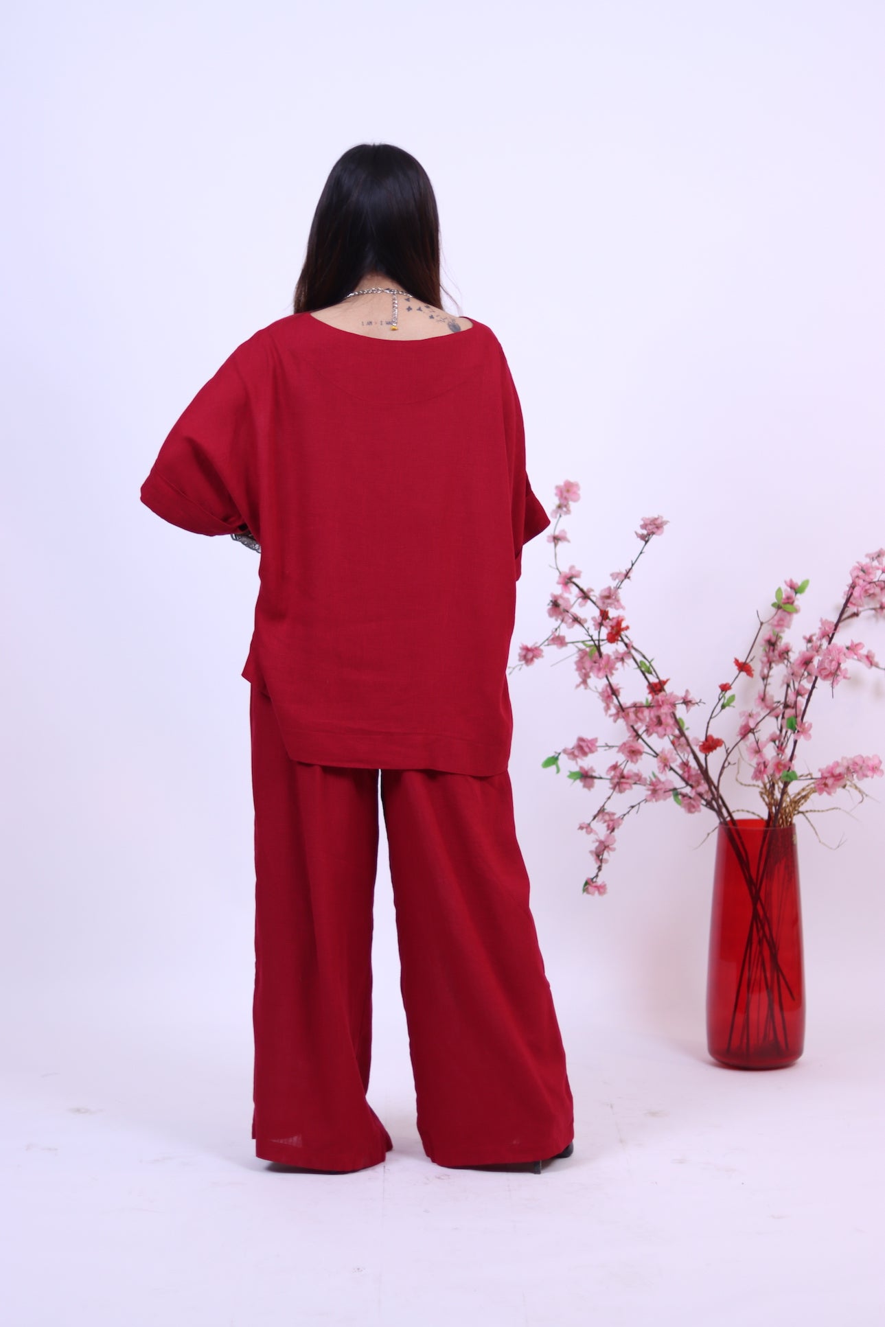 Red Athleisure Co-ord Set