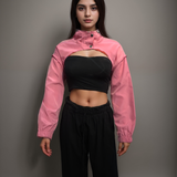 Urban Edge Hooded Crop Top