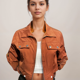 Amber Horizon Double Zip Jacket Top