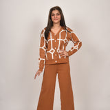 Bronze Maze Woollen Co-Ord Set