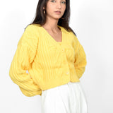 Sunny Chic Cardigan With Crop Top set