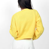 Sunny Chic Cardigan With Crop Top set