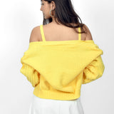 Sunny Chic Cardigan With Crop Top set