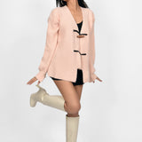 Blush Toggle Knit Jacket