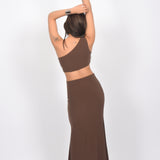 Mocha Temptation Cutout Dress