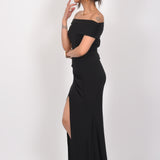 Noir Luxe Gown Dress